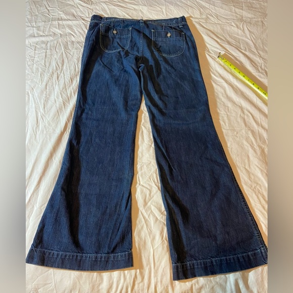 American Eagle Artist Flare Stretch Denim Jeans Blue Women's Size 12 GUC Bell - Picture 8 of 11